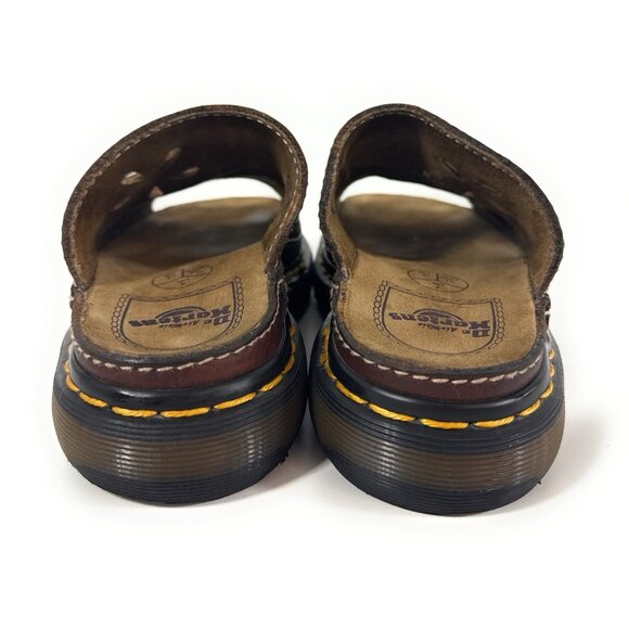 Vtg Doc Dr Martens Flower Cutout Chunky Sandals Womens Sz US 5 Made In England - Picture 5 of 14